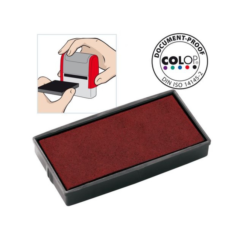 Inktkussen Colop E/30 rood/pak 2