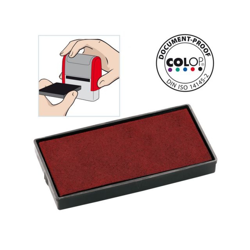 Inktkussen Colop E/40 rood/pak 2