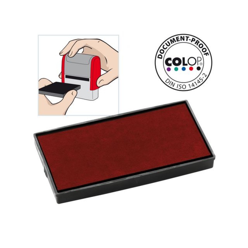 Inktkussen Colop E/50 rood/pak 2