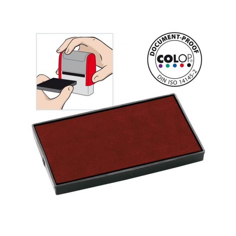 Inktkussen Colop E/60 rood/pak 2
