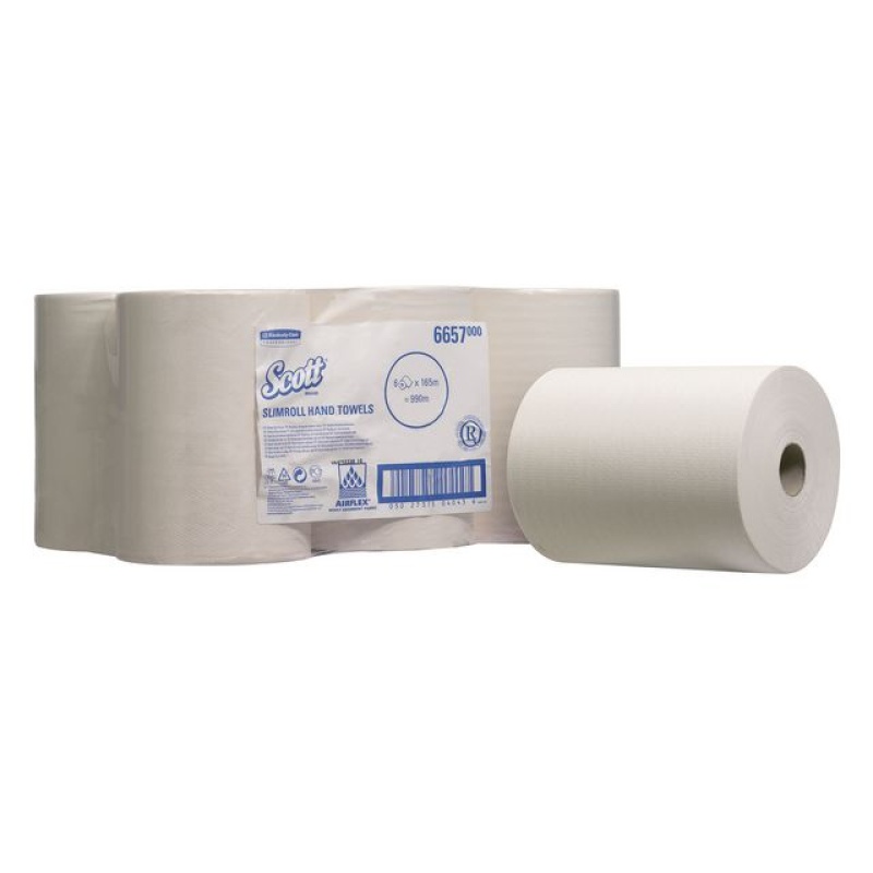 Handdoekrol Scott 1L wit /ds6rolx165m