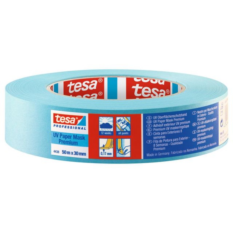 Afplaktape Tesa 30mmx50m (crepe) bl/pk10