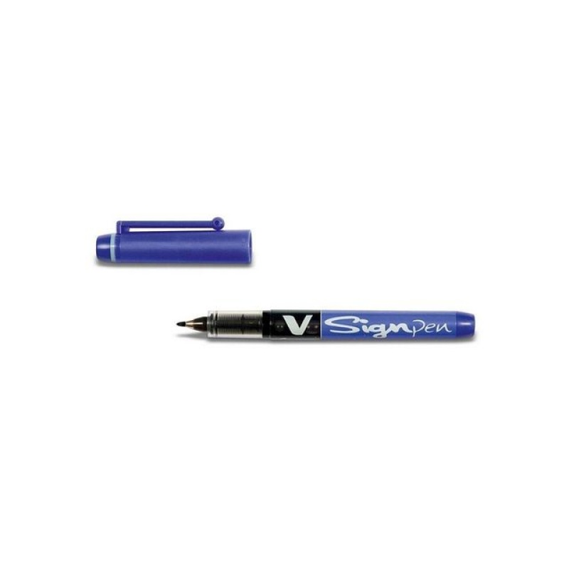 Fineliner Pilot V-signpen 0,6mm bl/pk 12