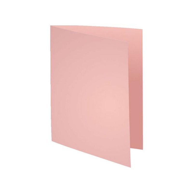 Vouwmap A4 karton onbedrukt roze/5x100