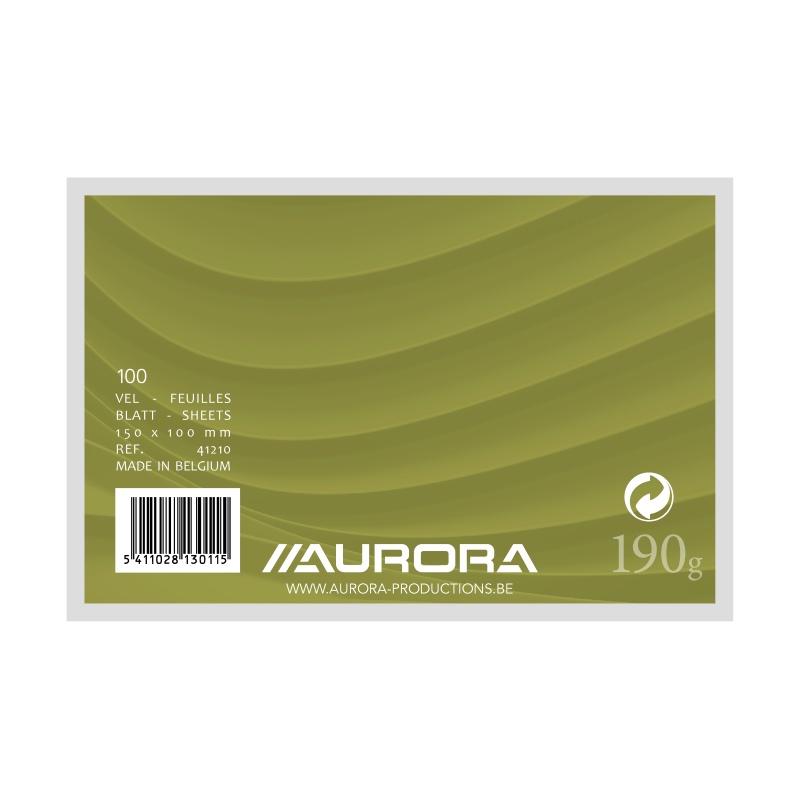 Systeemkaart Aurora 100x150 blanco/pk100