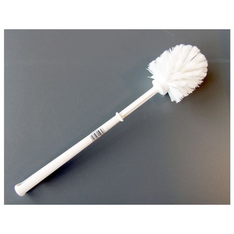 Toiletborstel polyamide wit