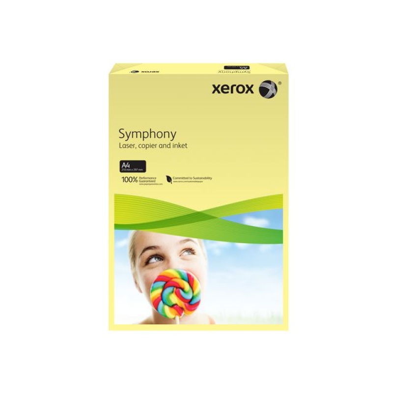 Papier Xerox A4 80g geel/ds 5x500v