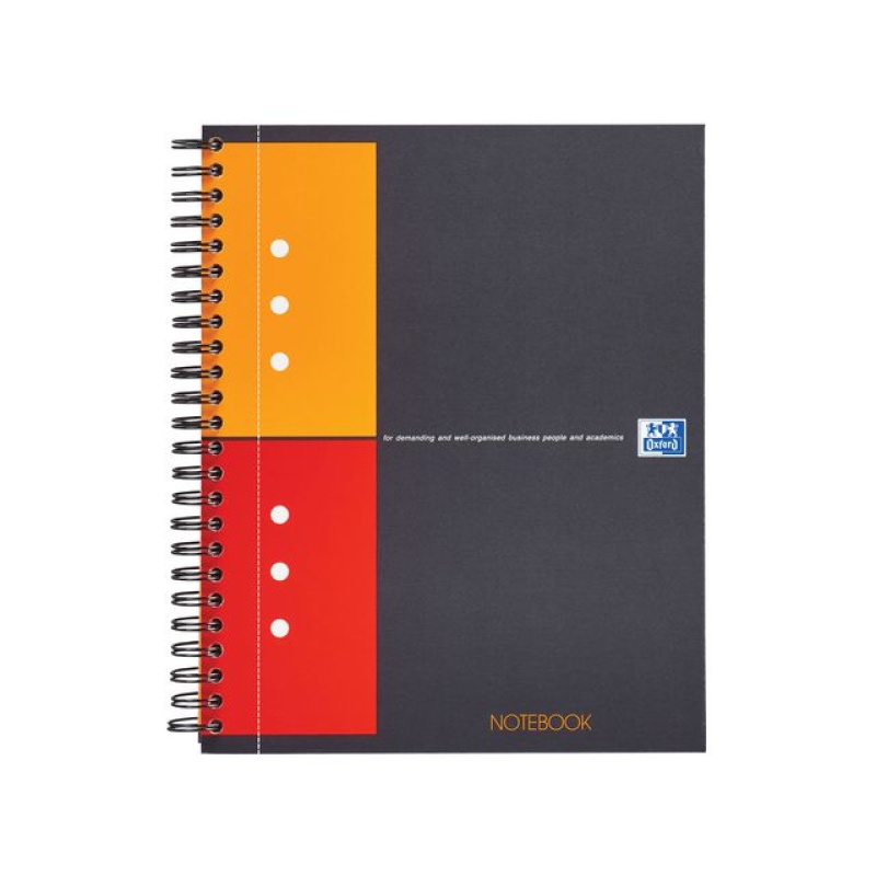 Spiraalblok Oxford A5 ruit Inter./pak 5