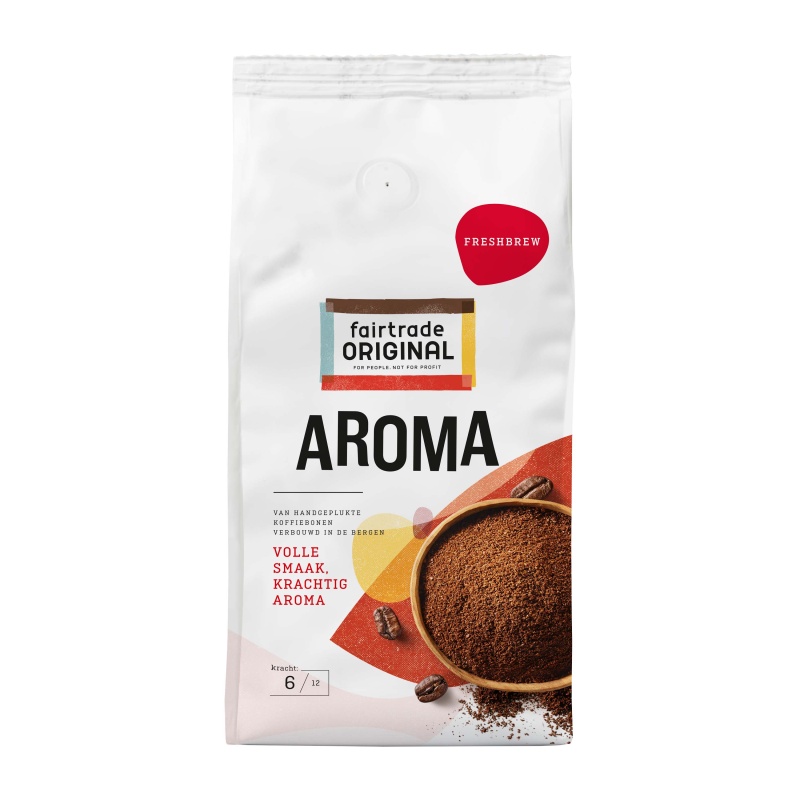 Koffie fairtrade freshbrew/ds 4x1000gr
