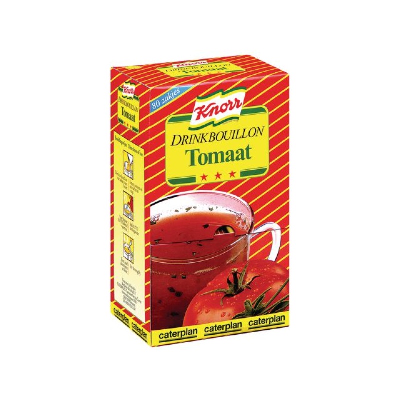 Drinkbouillon Knorr tomaat/pk 80