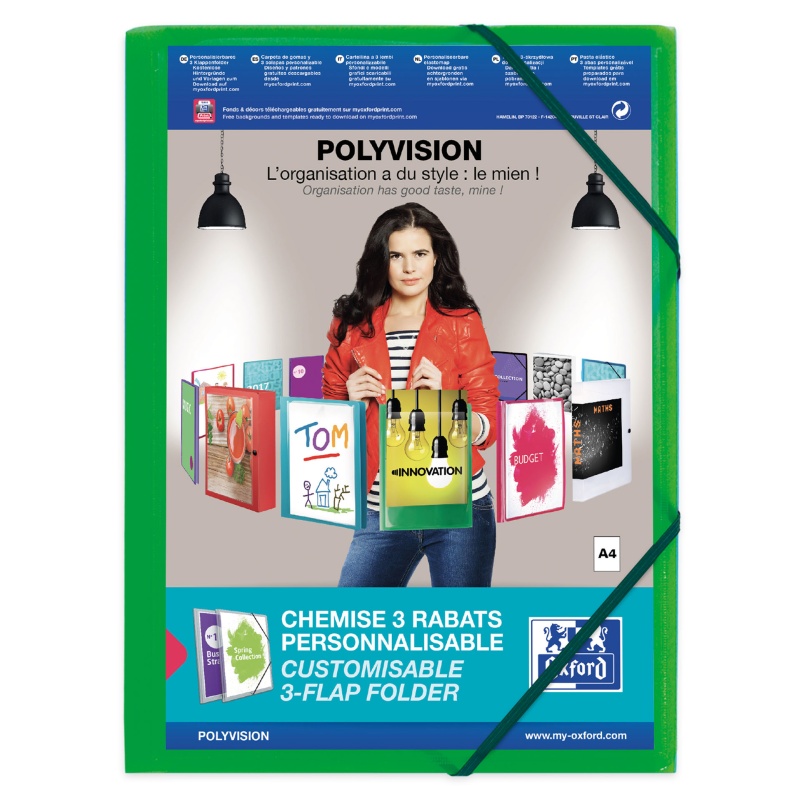 Elastomap Oxford Polyvision A4 PP gr/12
