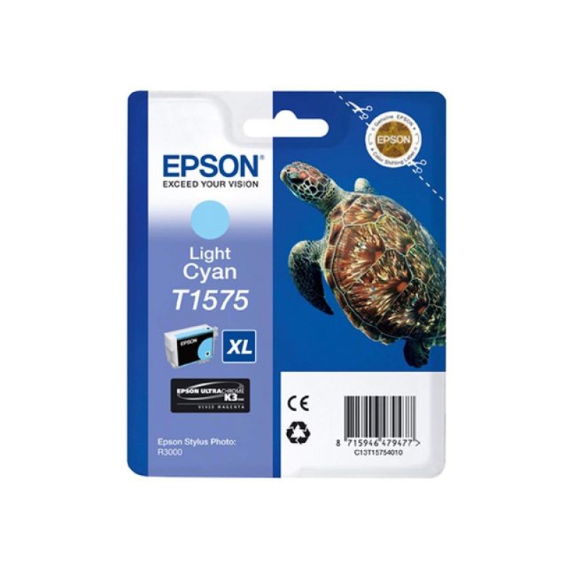 Inkjet Epson T1575 licht cyaan