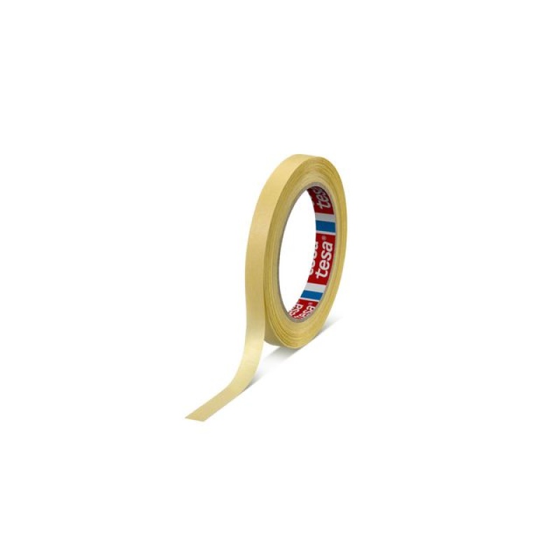 Afplaktape Tesa 19mmx50m pastelgeel/pk8