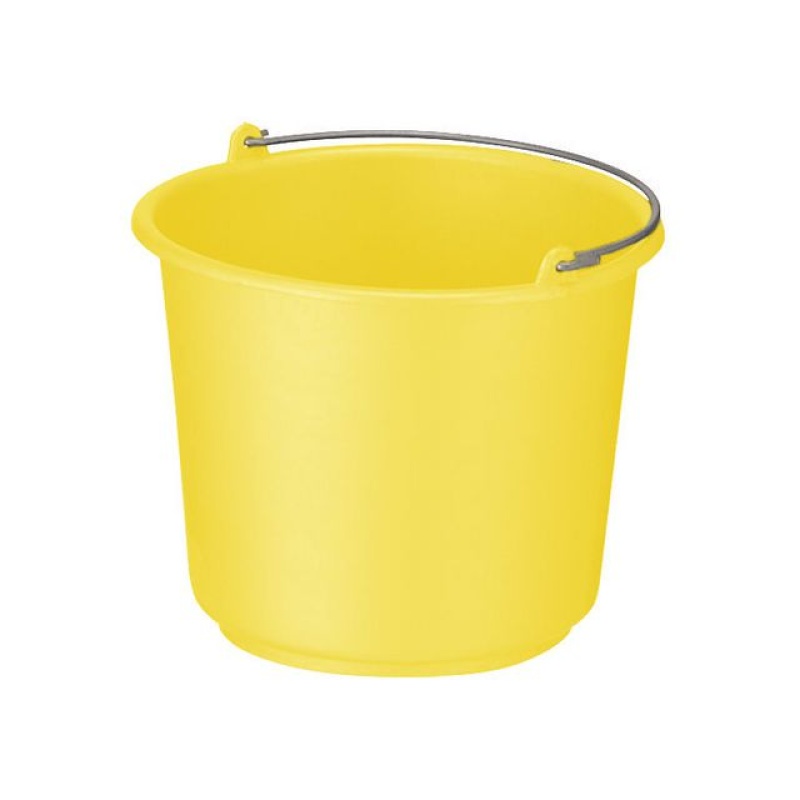 Emmer 12 liter rond geel