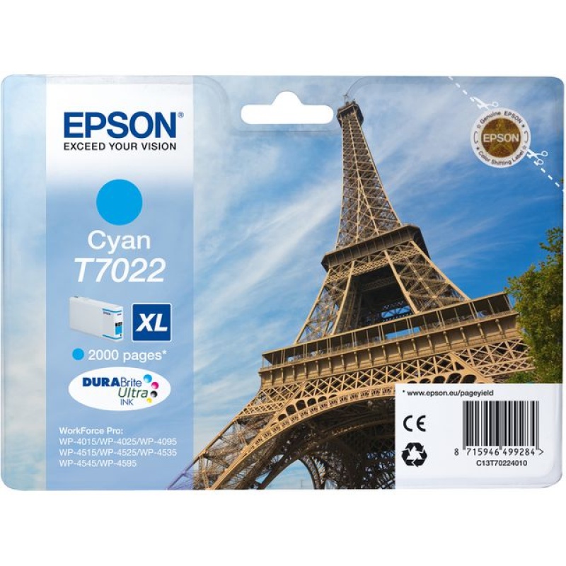 Inkjet Epson WP4000/4500 HC 2K cyan