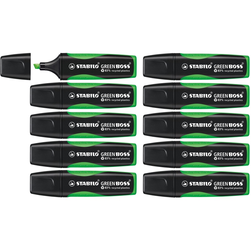 Tekstmarker Stabilo GREEN BOSS groen/d10