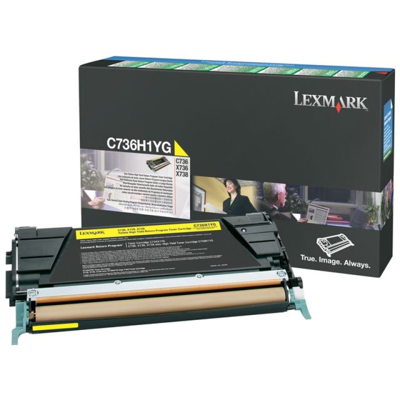 Toner Lexmark C736/X736/738 10K geel