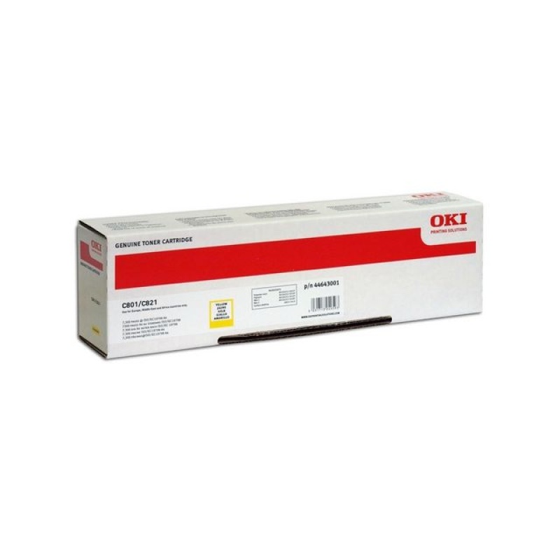 Toner Oki C801/C821 7.3K geel