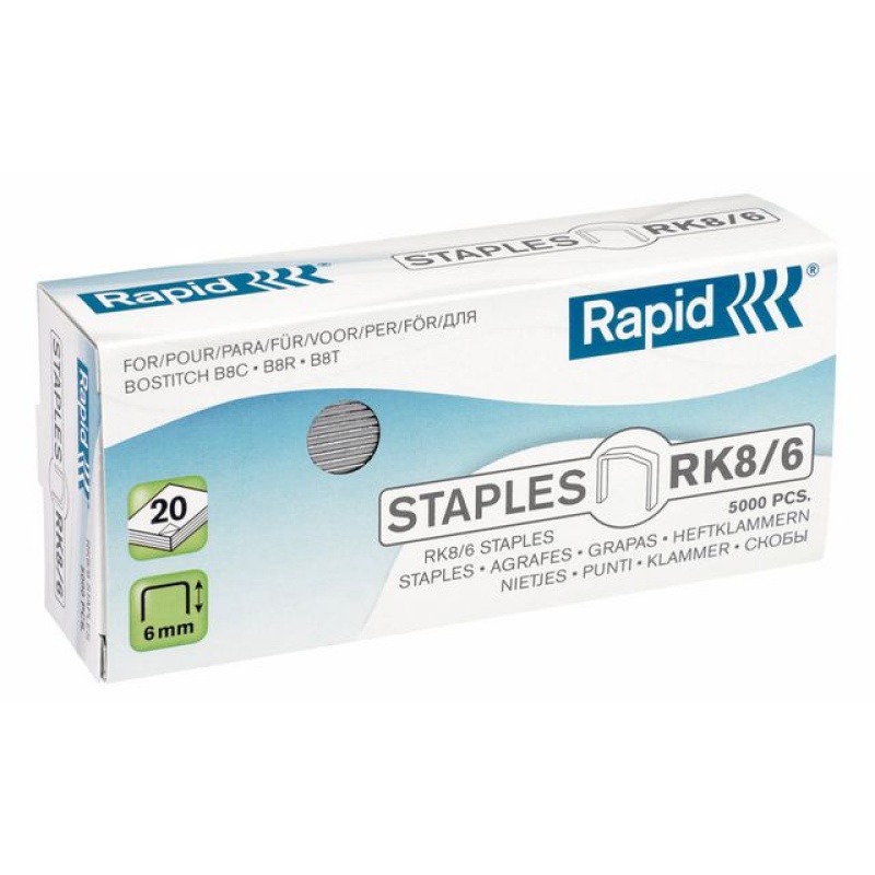 Nieten Rapid Rk 8/6 gegalv./pk 5000