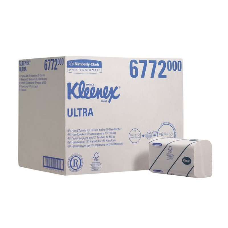 Handdoek Kleenex 2L 21,5x41,5cm wt/30x94