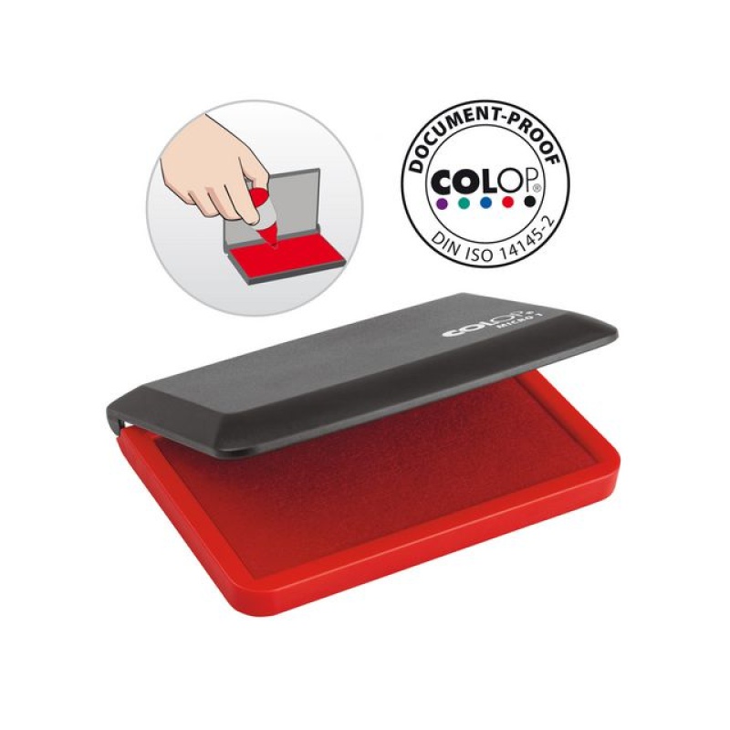 Stempelkussen Micro 1 90x50mm rood