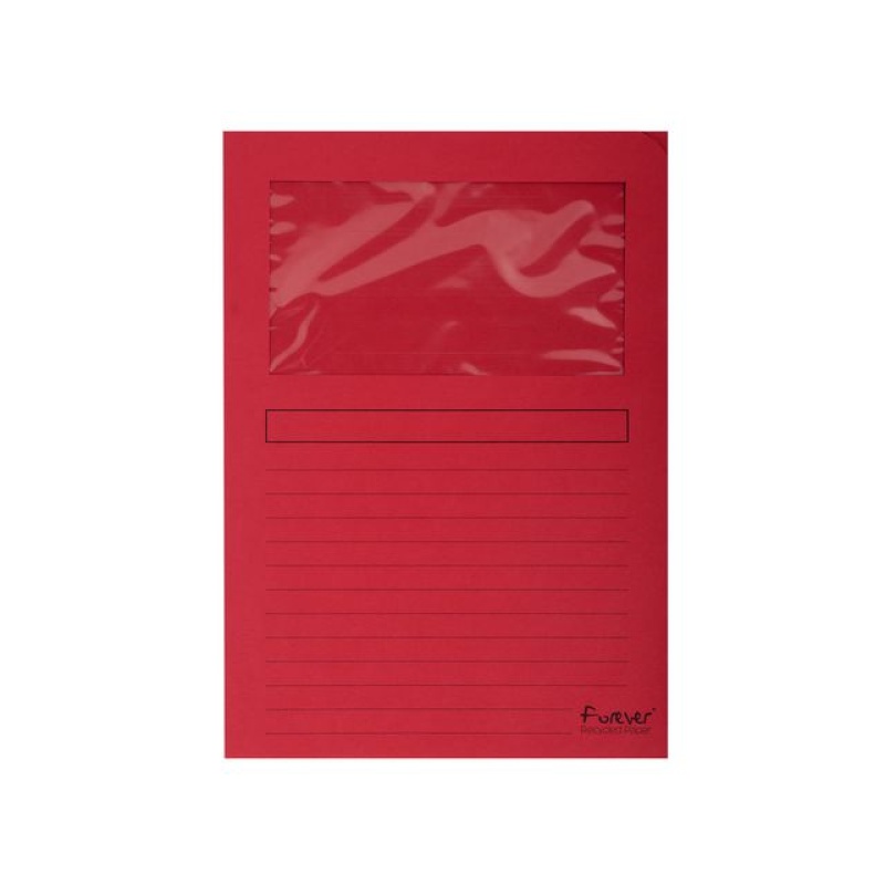 Venstermap Forever A4 L-mod rood/p100