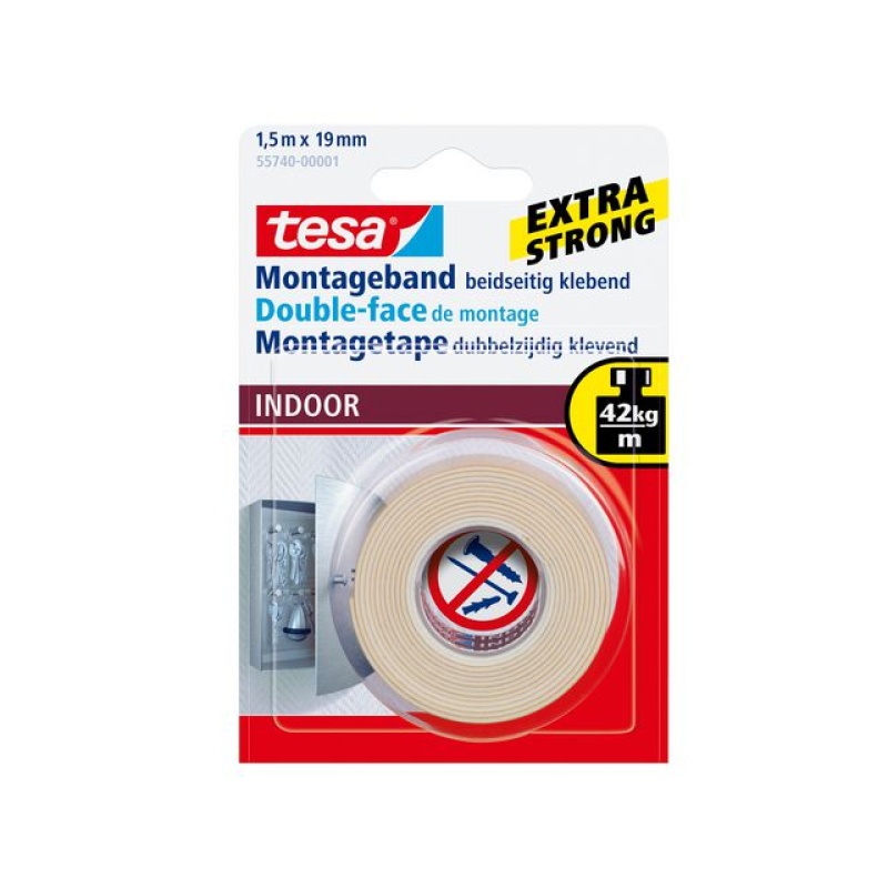 Klussentape Powerbond Indoor 1,5mx19mm