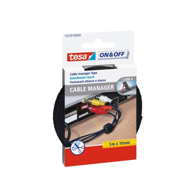 Kabelbinder Tesa multi 5mx10mm zwart