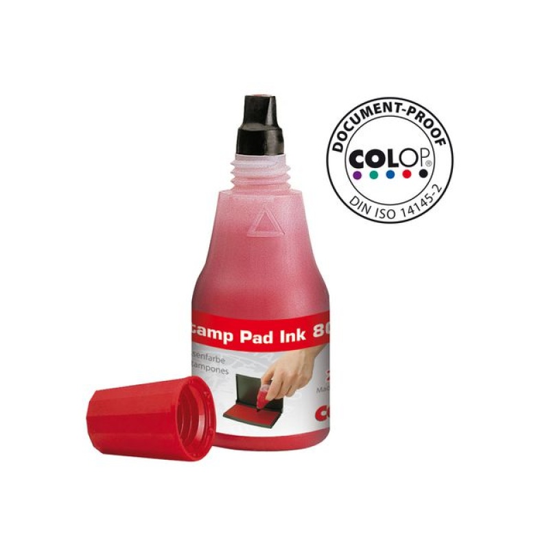 Stempelinkt Colop 801 25 ml rood/bs 2