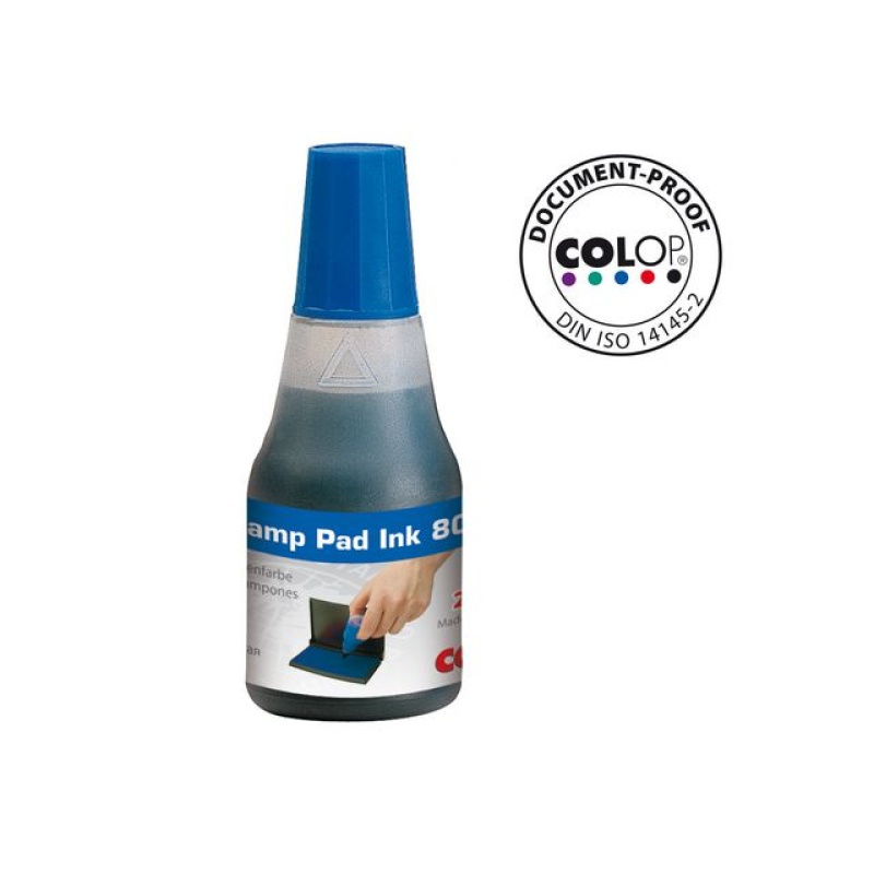 Stempelinkt Colop 801 25 ml blauw/bs 2