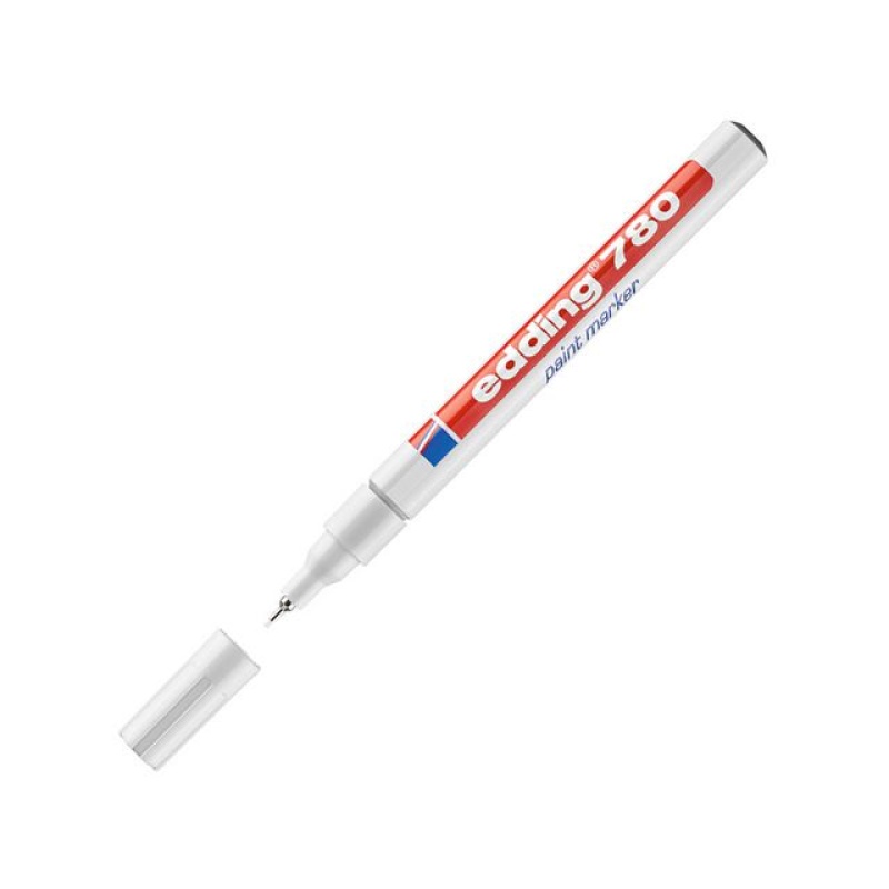 Lakmarker edding 780 0,8mm wit/pk 10
