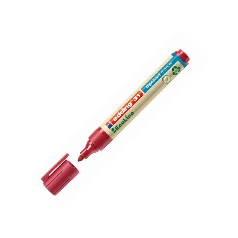 Flipovermarker edding 31 eco rood/ds 10