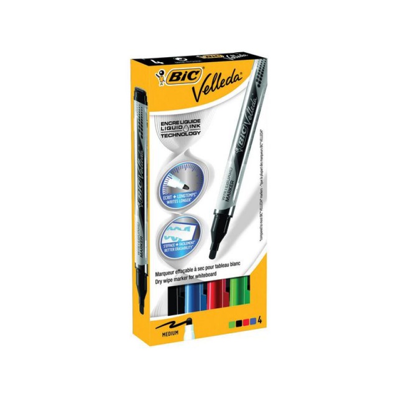 Whiteboardmarker Velleda Liq M ass/pk4