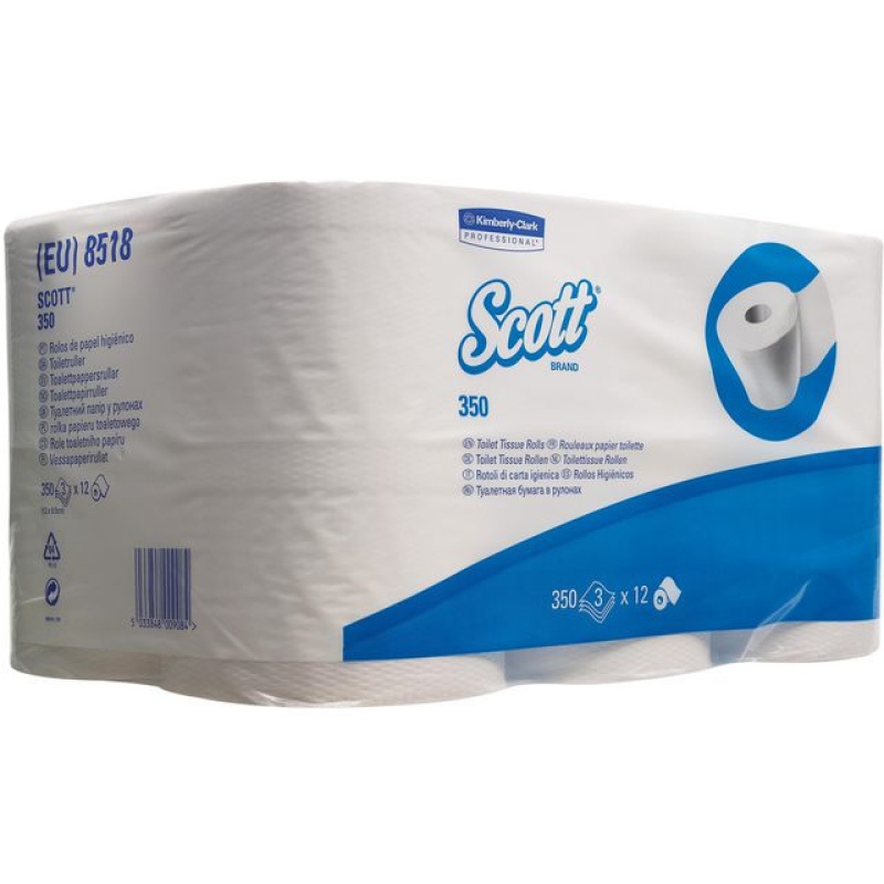 Toiletpapier Scott 3L wit/pk 6x6rlx350v