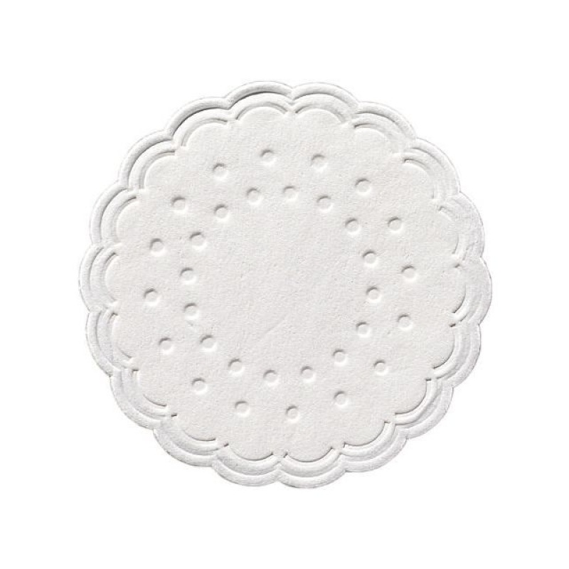 Onderzetters Duni 8lgs 7,5cm wit/pk250