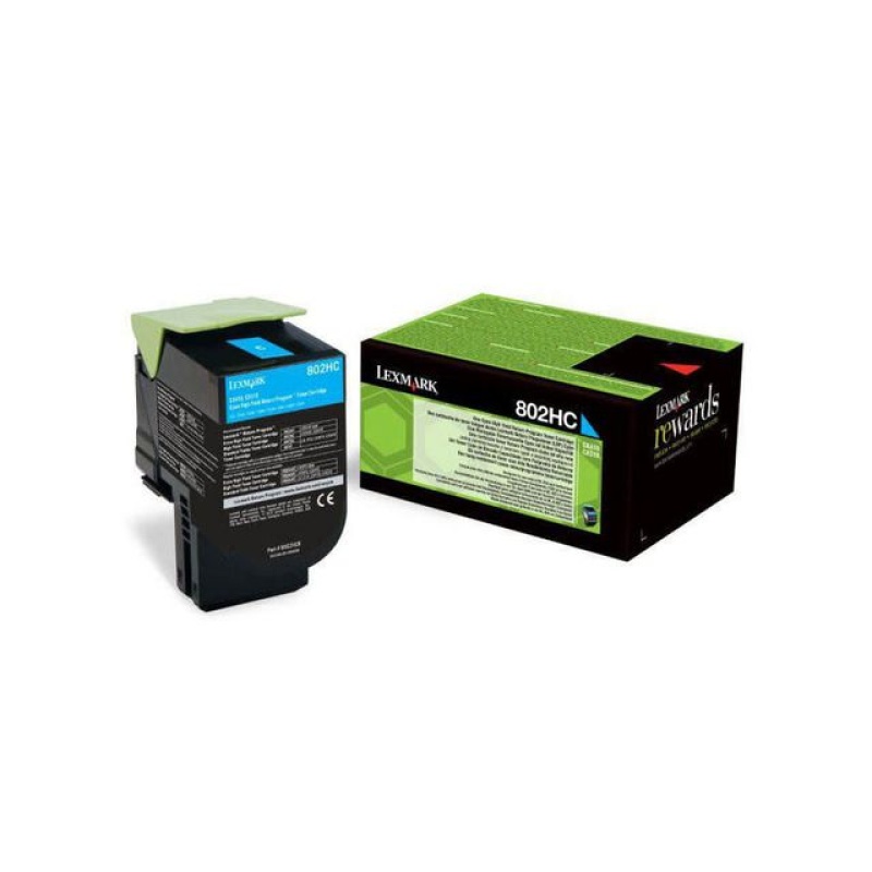Toner Lexmark 802HC 3K cyan