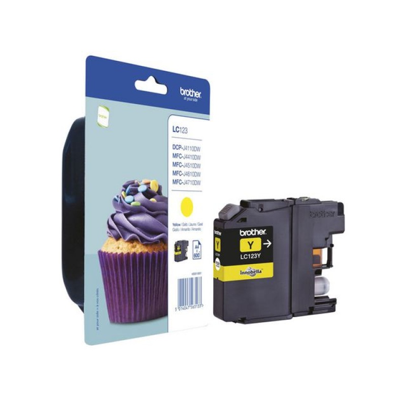 Inkjet Brother LC-123Y geel