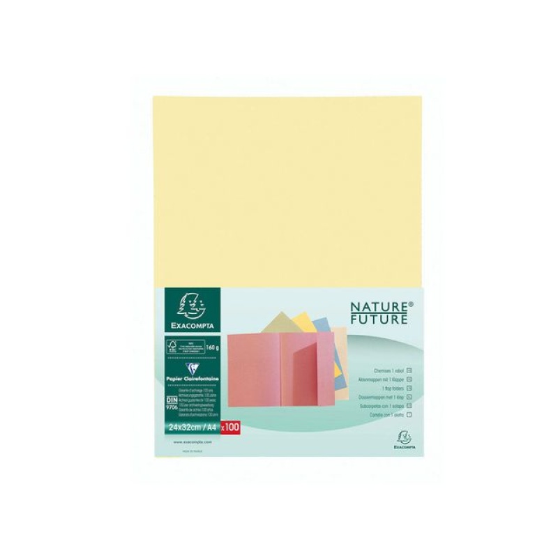 Vouwmap A4 NF Jura 160g 1-flap gl/pk100