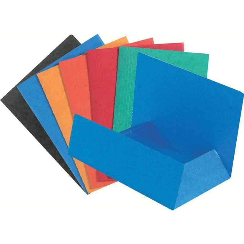 Stofklepmap Exacompta A4 400g ass/pk50