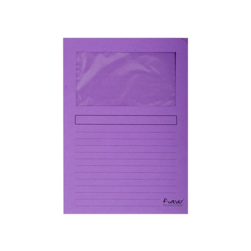 Venstermap Forever A4 L-mod paars/p100