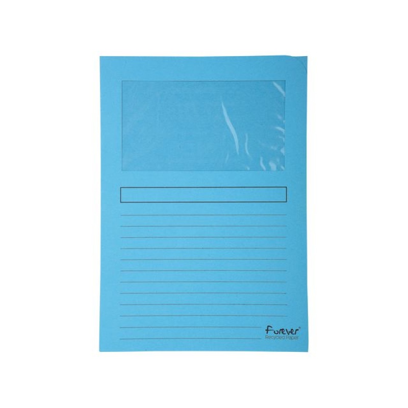 Venstermap Forever A4 L-mod blauw/p100