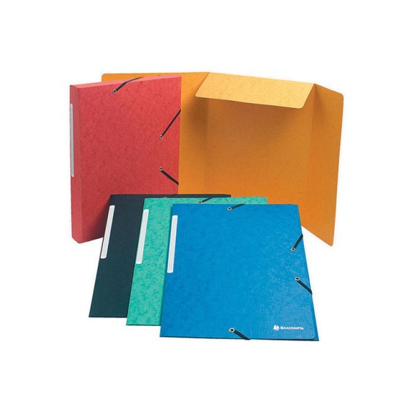 Elastomap Exacompta 3-fl 600g ass/pk25