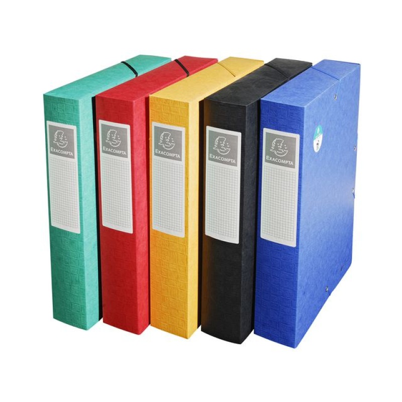 Dossierbox Exacompta NF A4 60mm ass/pk10