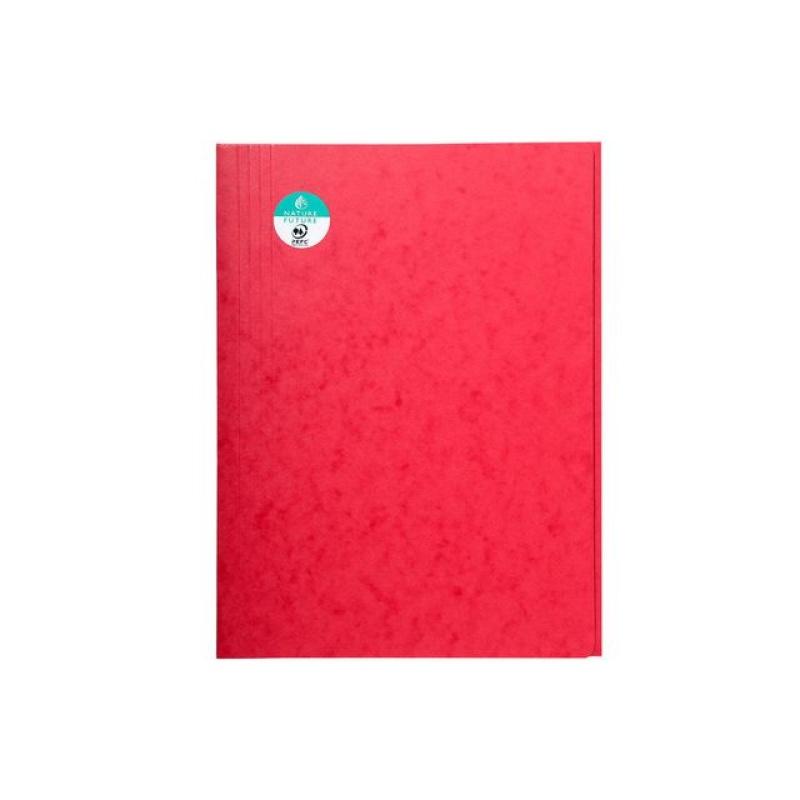 Stofklepmap Exacompta A4 400g rood/pk25