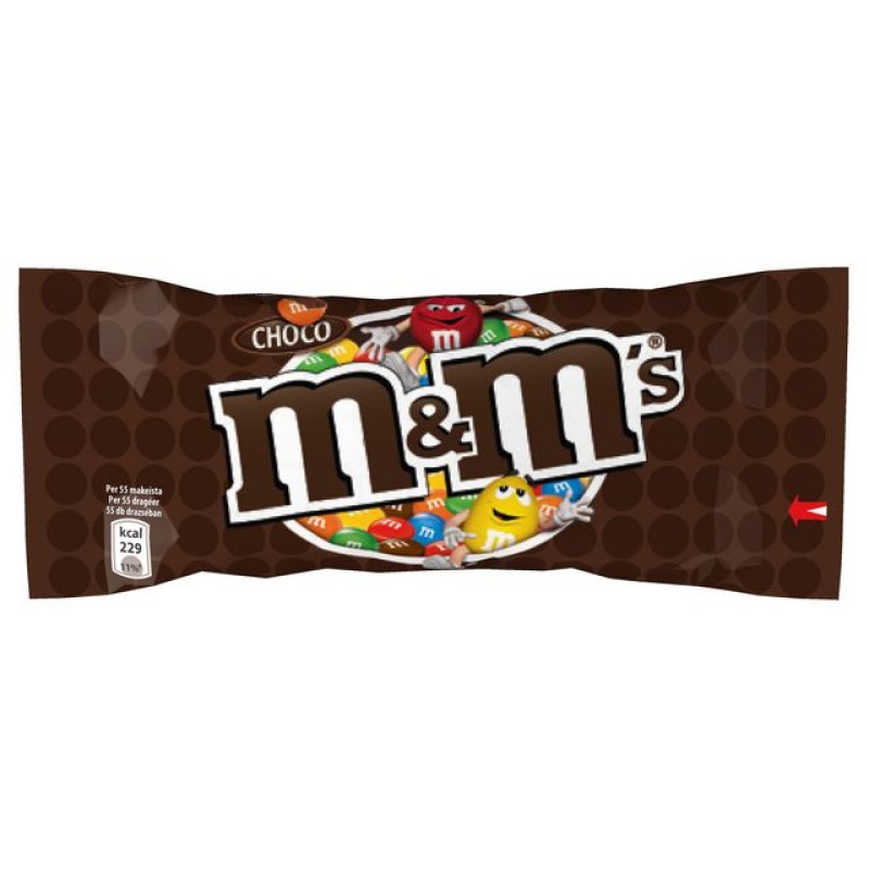Chocoladesnack M+M 45g choco/pak 24