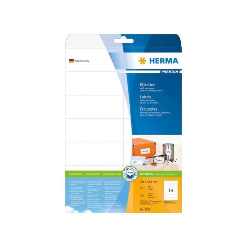 Etiket ILC 105x42 prem wit/pak 350