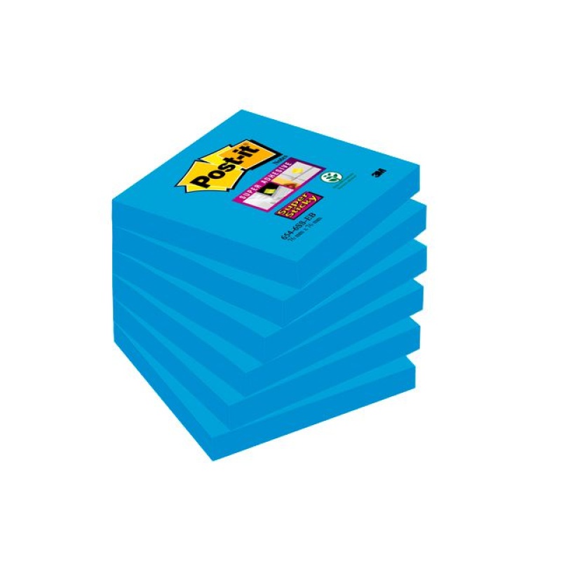 Notitieblok Super Sticky 76x76 el.bl/pk6