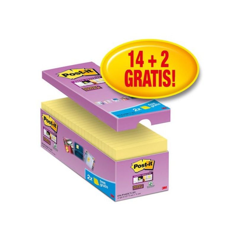Notitieblok SuperSticky 76x76 kan.gl/p16