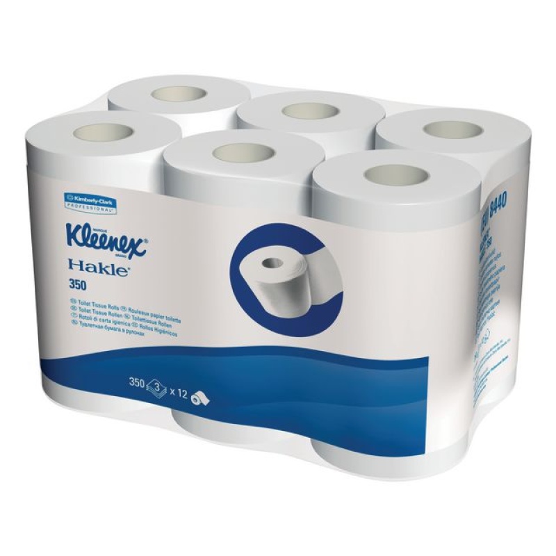 Toiletpapier Kleenex 3L wit/pk6x350v
