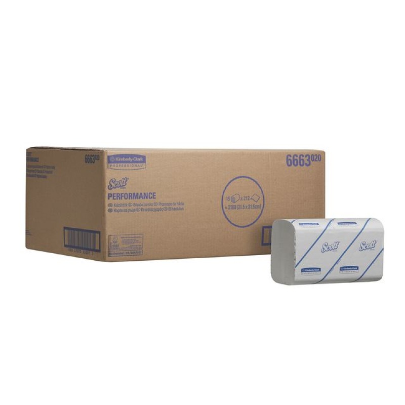 Handdoek Scott 1L 21,5x31,5cm wit/15x212